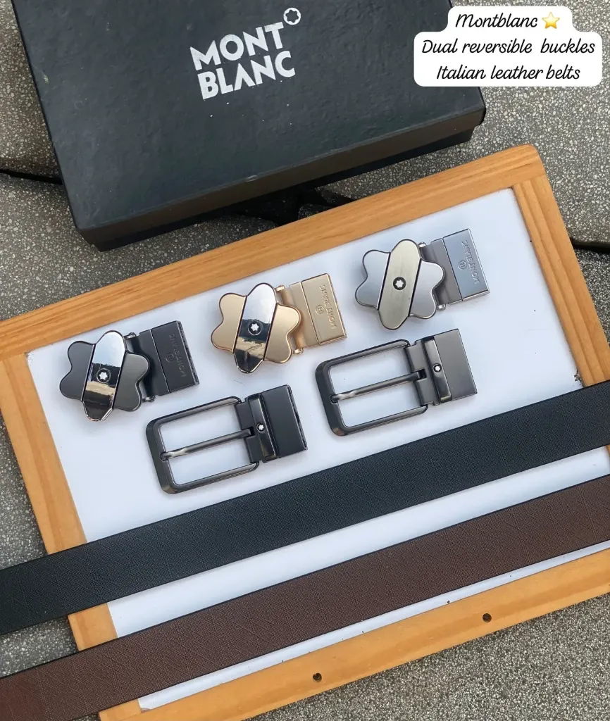 Mont Blanc belt with 2 buckle set