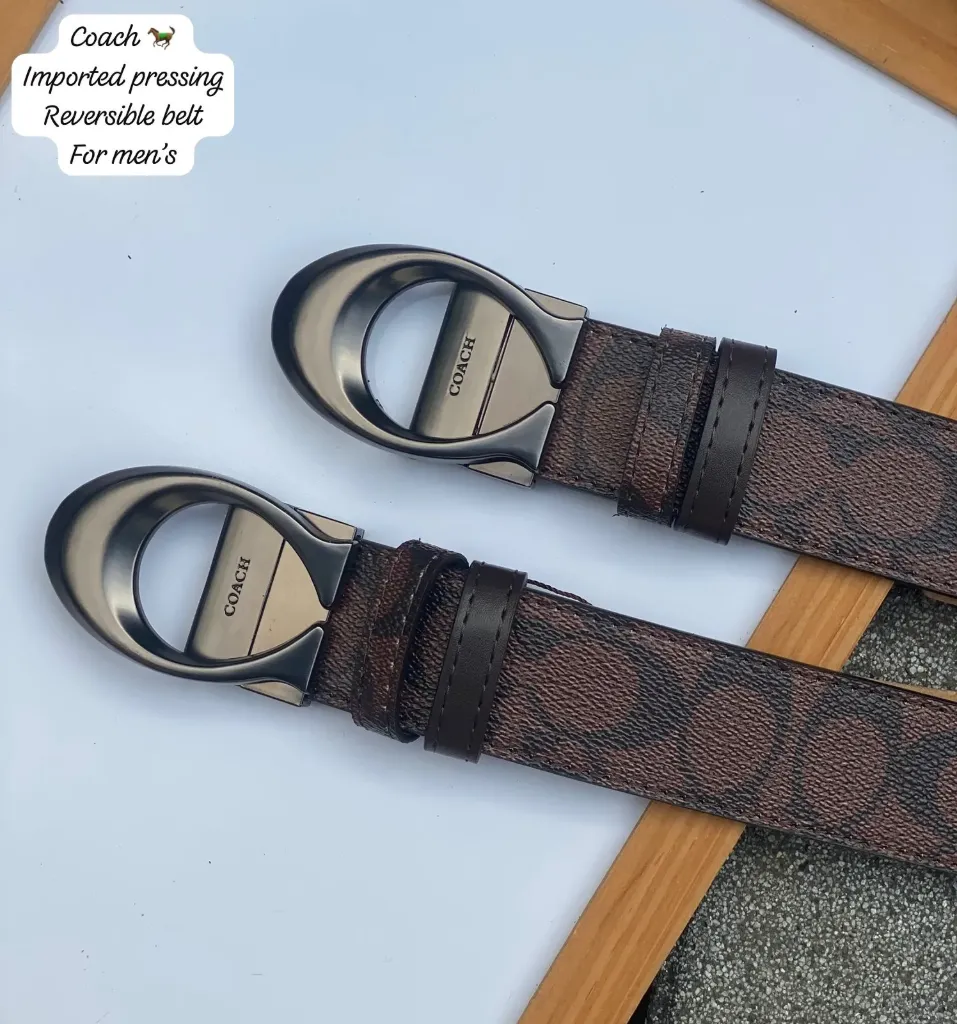 Coach Imported leather belt