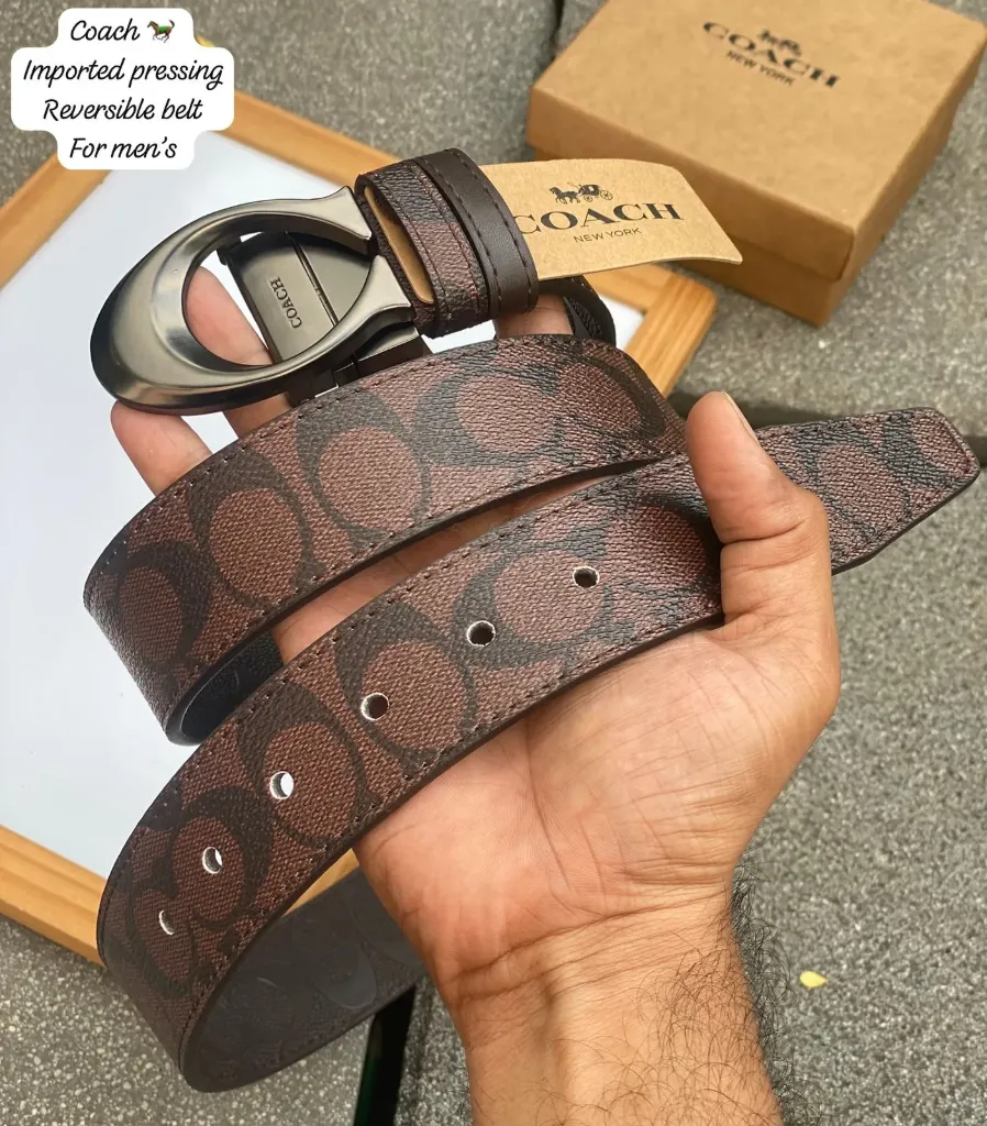 Branded Leather Belt (coach)